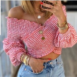 ZARA Vichy top